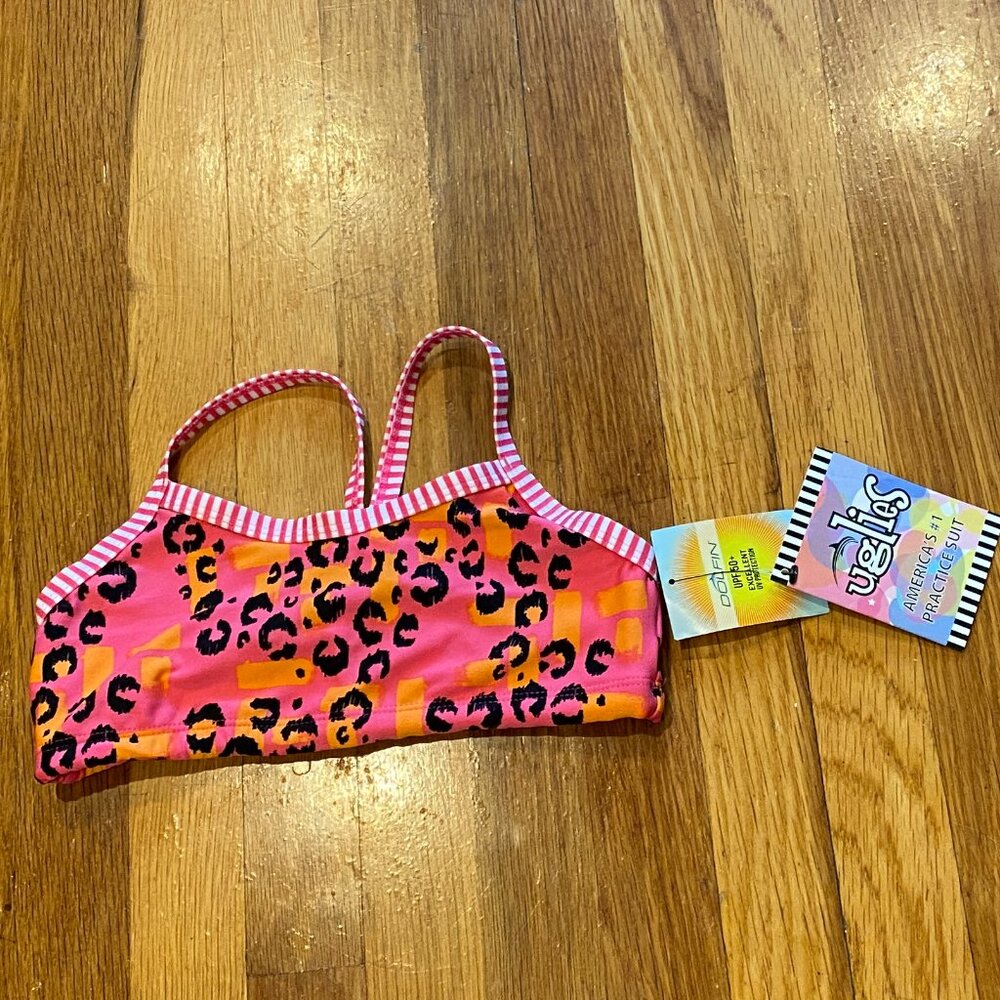 Dolfin Uglies NWT Pink Bikini Top Size 14